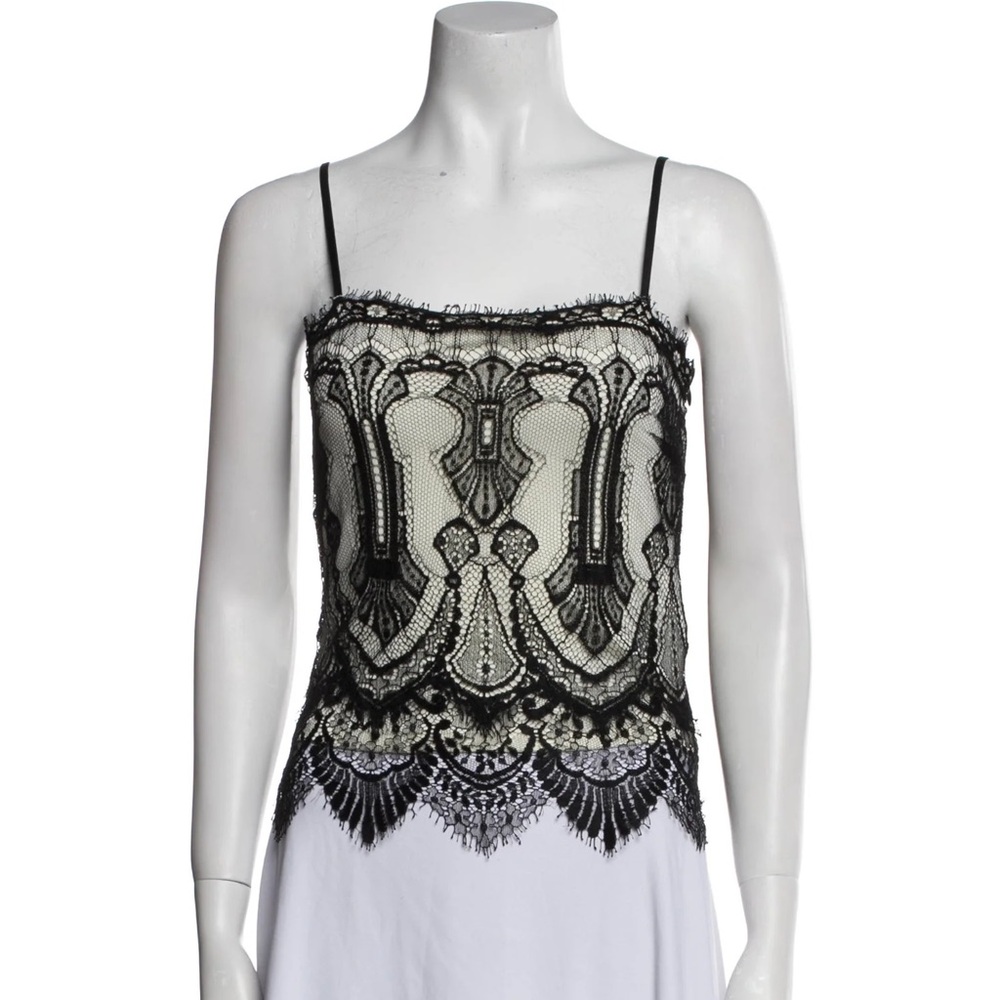 Polo Ralph Lauren black label Y2K retro babydoll tank trimmed camisole large